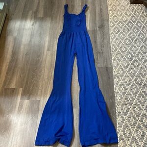 FP Movement size xs/s blue flare jumpsuit